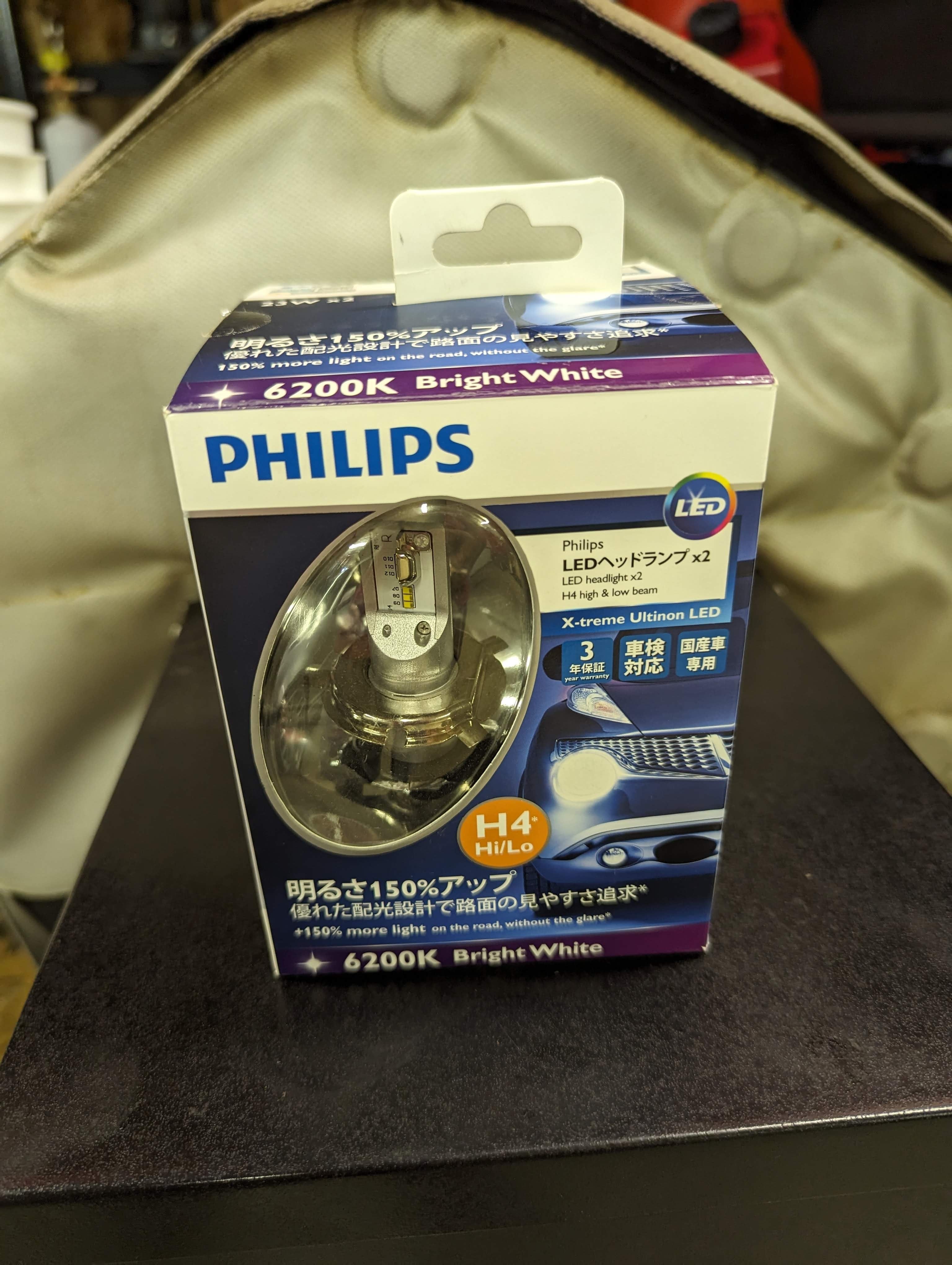 Philips xtreme ultinon LED H4/9003 bulbs and drivers - $100